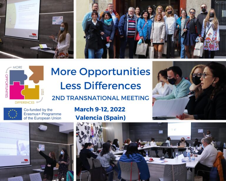 More Opportunities Less Differences Project – Second Transnational Project Meeting in Valencia, Spain