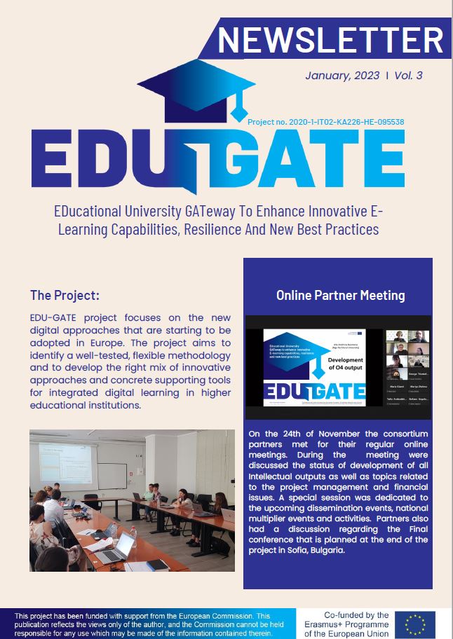 Edu-Gate project: Third Newsletter