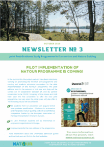 NATOUR 3rd Newsletter!